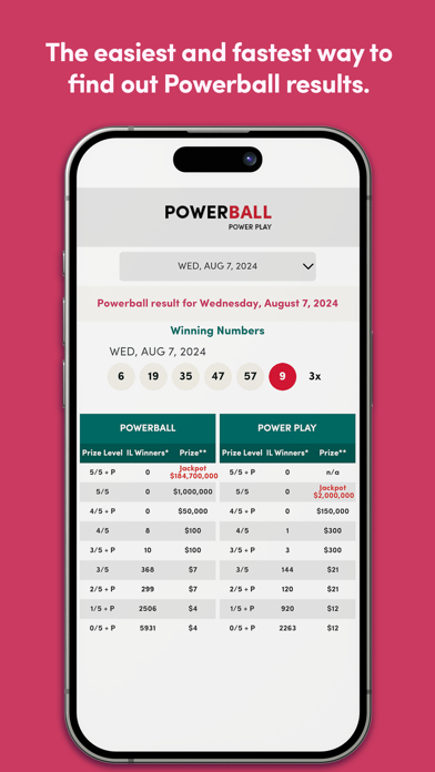 Illinois Lottery Results App Screenshot