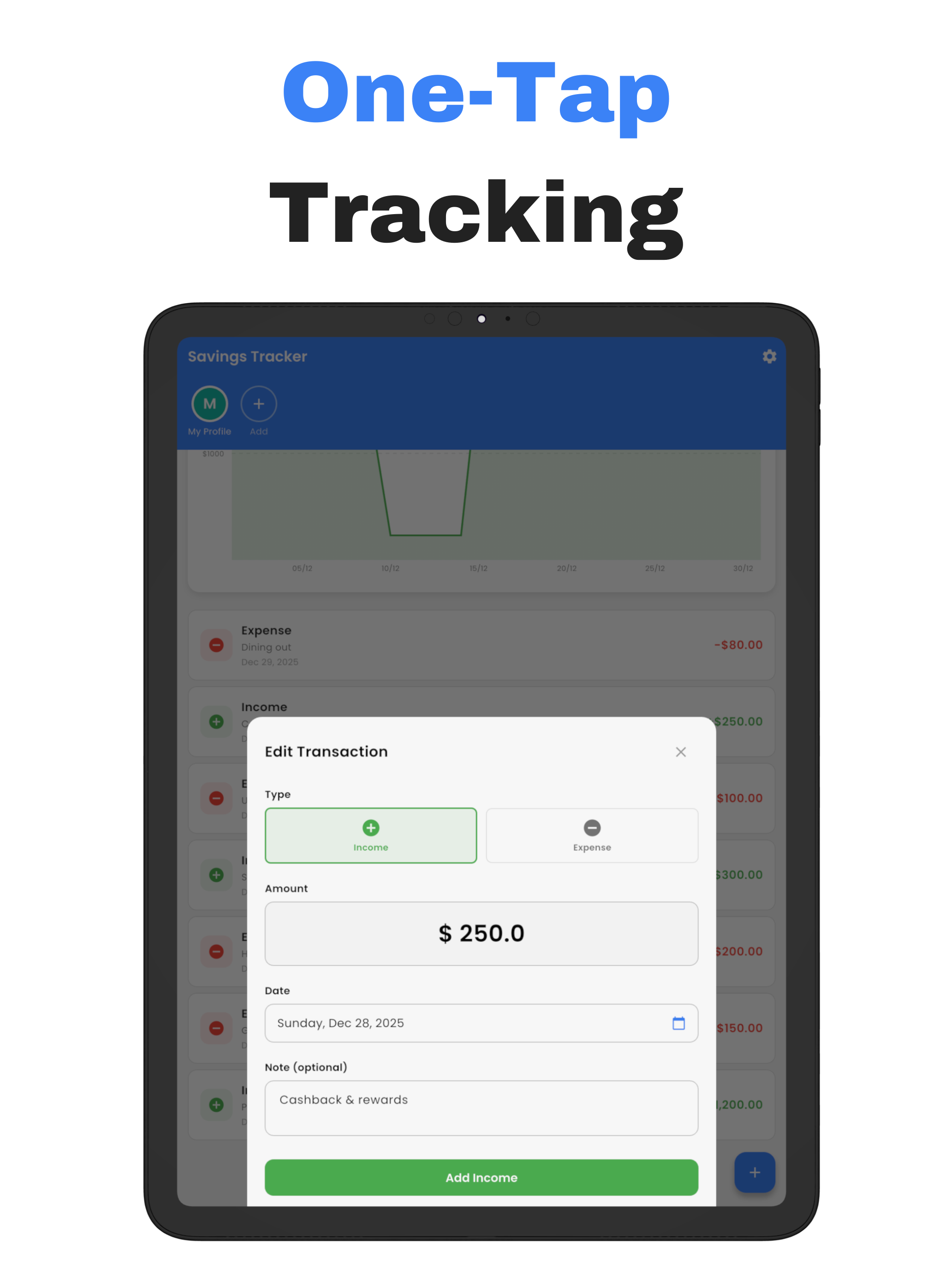 Savings Tracker - Savekit