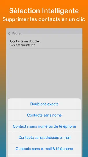 Capture d'écran de Remove Duplicate Contacts + sur iPhone 2