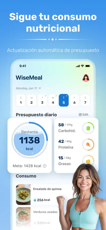 WiseMeal: Contador de Calorías screenshot 2 of 9