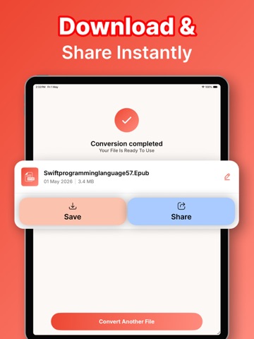 PDF to EPUB Converter - P2EQ iPad screenshot