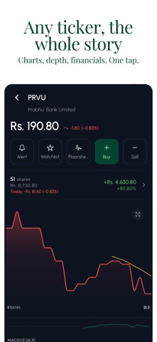 Punji: Nepal Stock Market iPhone screenshot