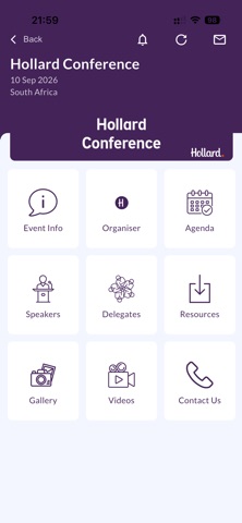 Hollard Conference iPhone screenshot 1