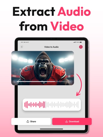 Video Converter − MP4 to Mp3 iPad screenshot