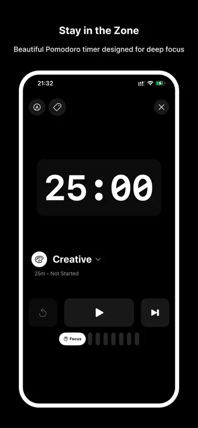 Liquid Focus - Pomodoro Timer App Store screenshot 1
