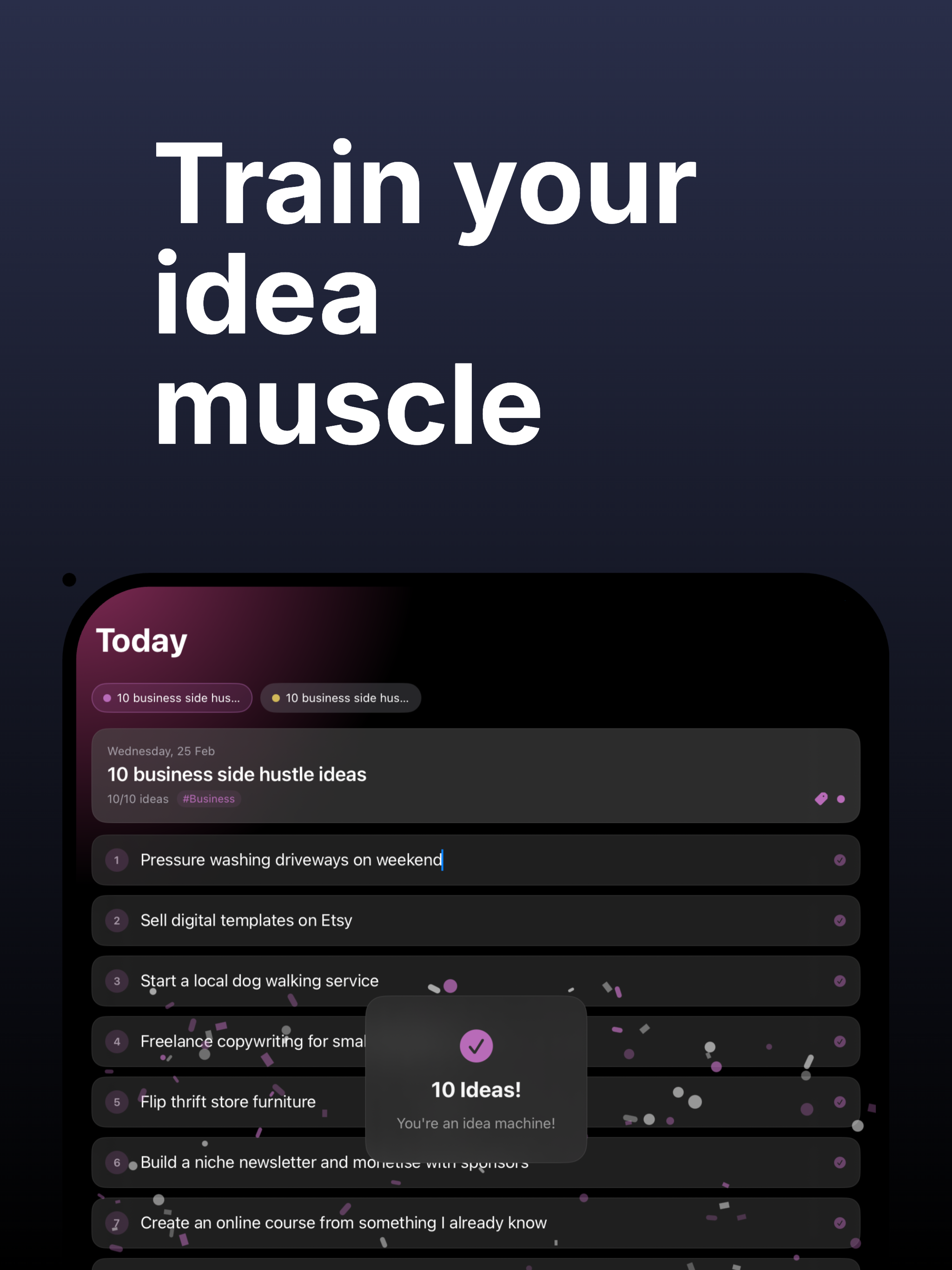 Ten Ideas - Daily Brainstorm screenshot 5