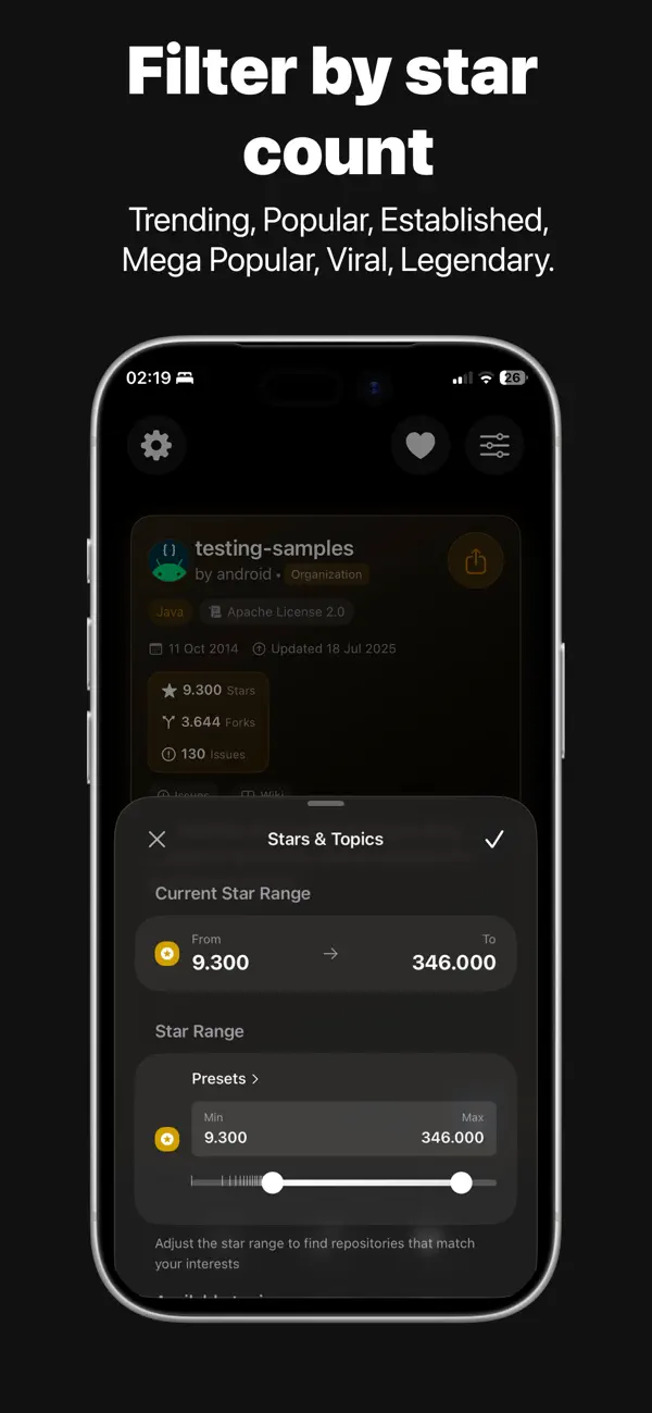 #3. GitHubba - Discover Repos (iOS) di: Cihat Salik
