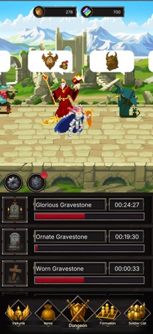 Graveyard Valkyrie: Idle RPG iPhone screenshot