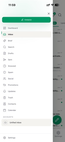 AI Emaily - Unified AI Inbox iPhone screenshot