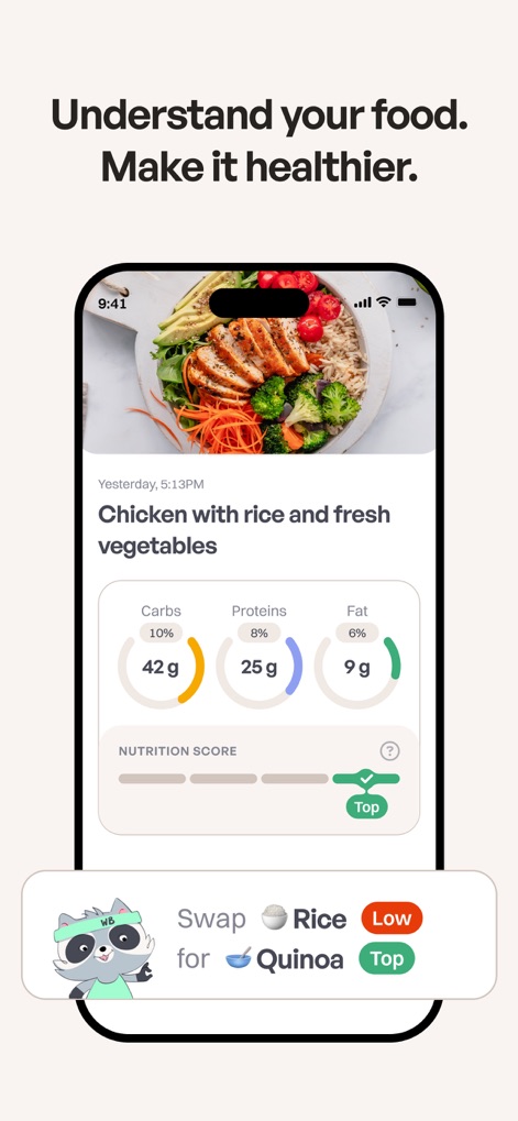 WeightBuddy: Calorie Tracker - This tool helps users understand food with detailed macro breakdowns and Buddy's proactive recommendations for healthier ingredient swaps.