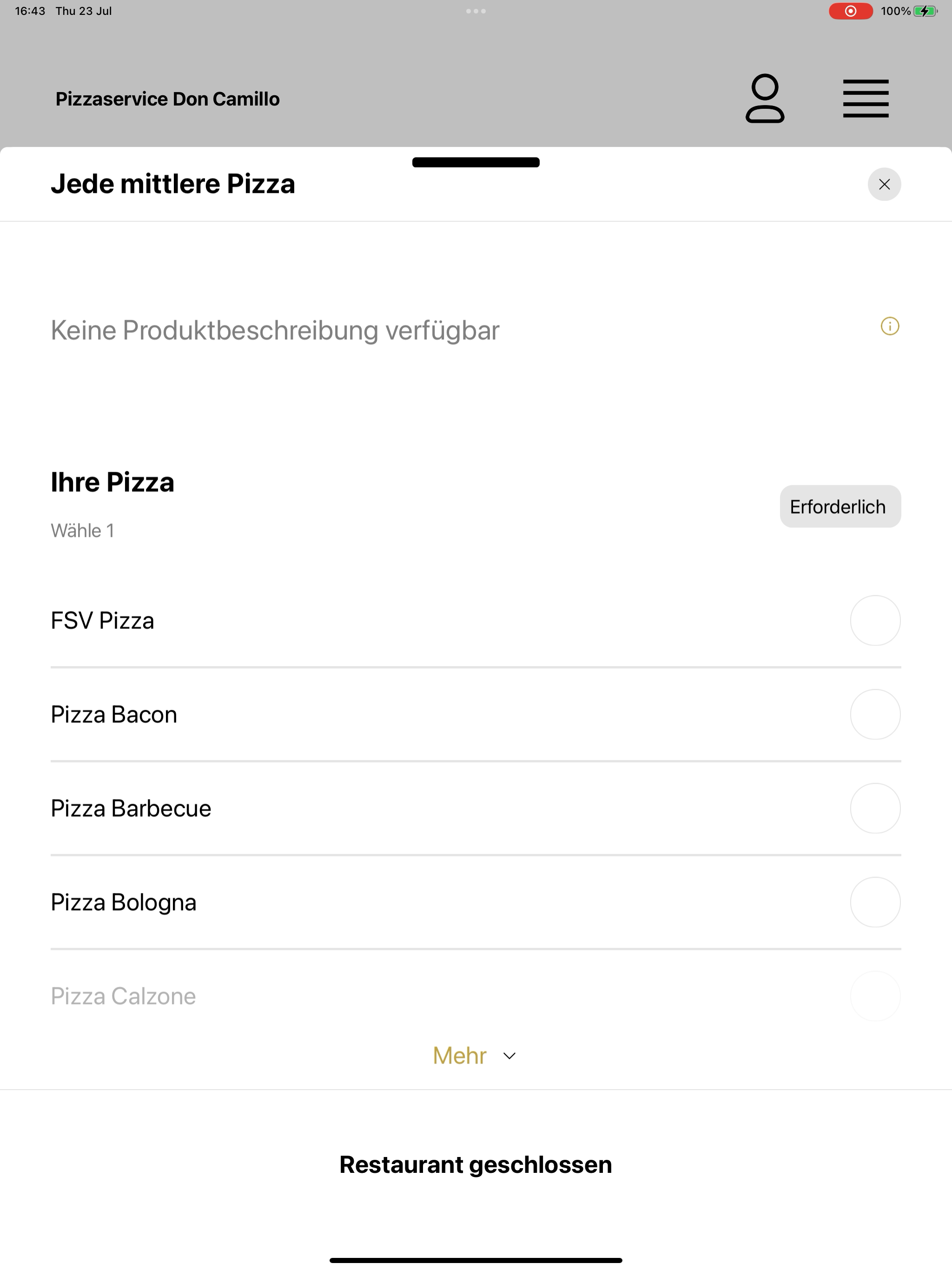 Pizzaservice Don Camillo screenshot 15