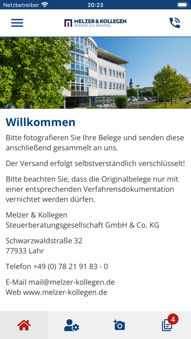 Screenshot #1 pour Melzer & Kollegen Beleg App