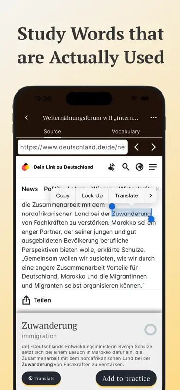 Vocabuo: Vokabeln lernen screenshot 6 of 8