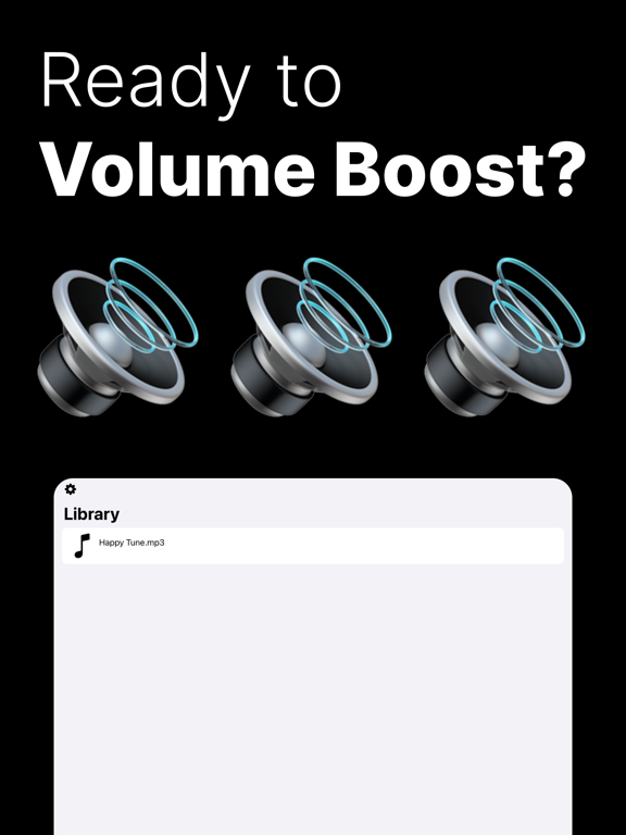 LOUDER: AI Volume Booster iPad screenshot 1 - Music app