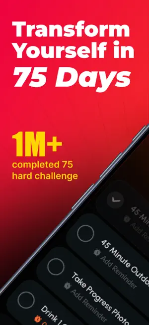 Transform 75 : Hard Challenge screenshot 1