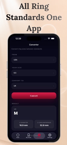Ring Sizer App: Size & Measure iPhone screenshot