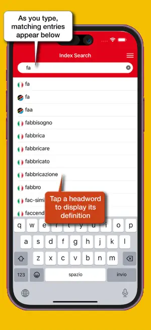 Swahili-Italian Dictionary screenshot 2