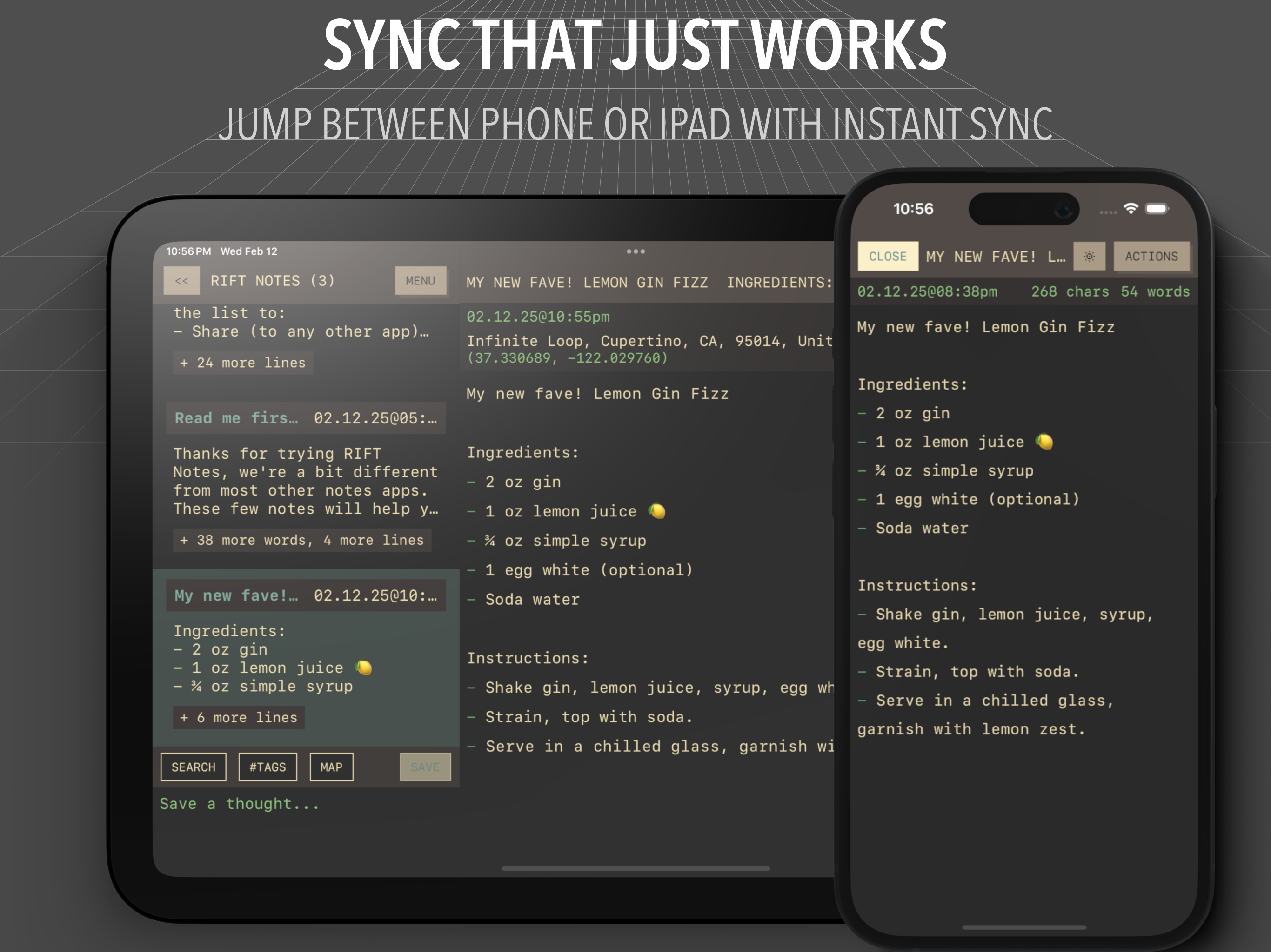 RIFT Notes: Retro Style Notes