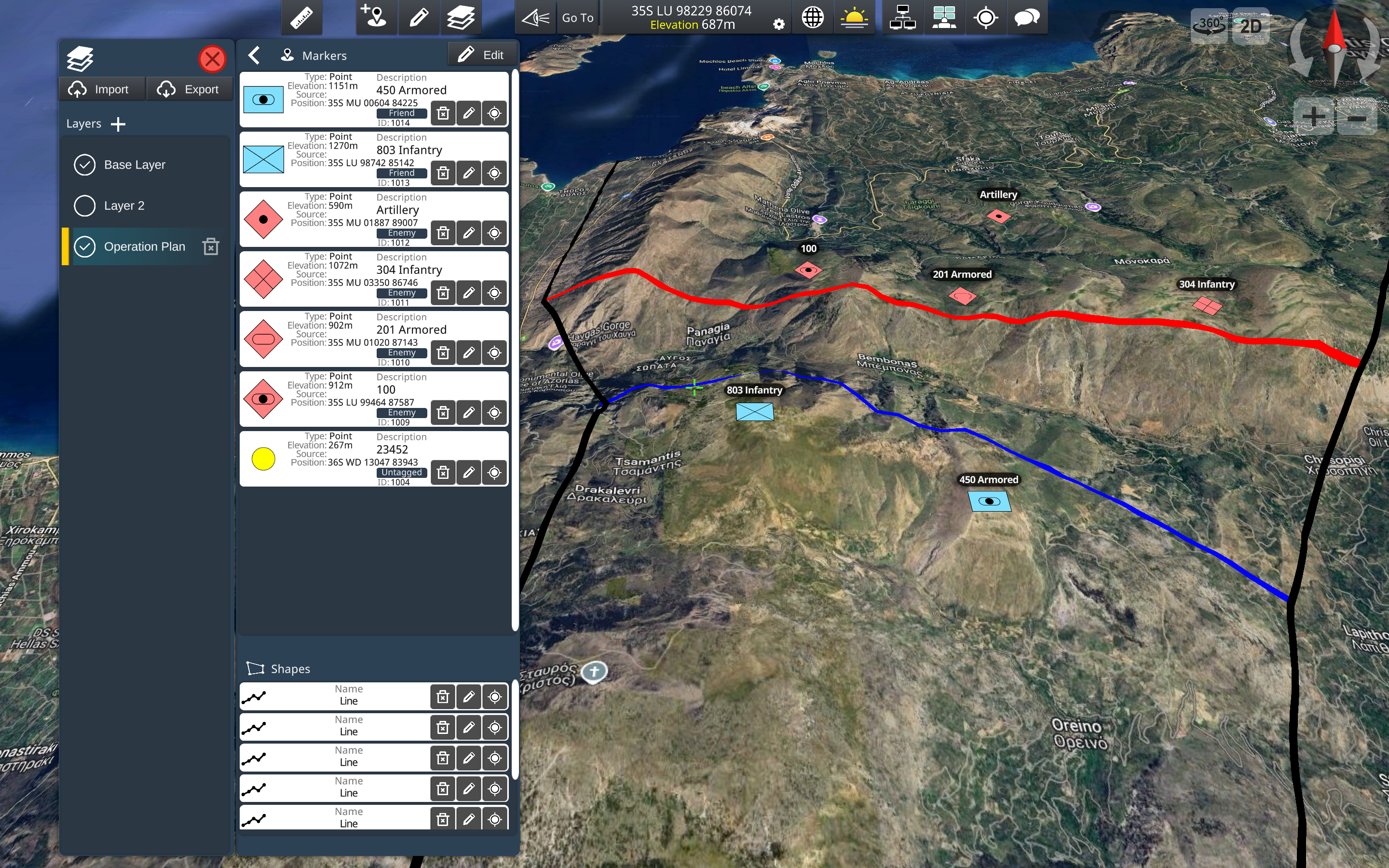 Achilleus 3D Tactical Map screenshot 14
