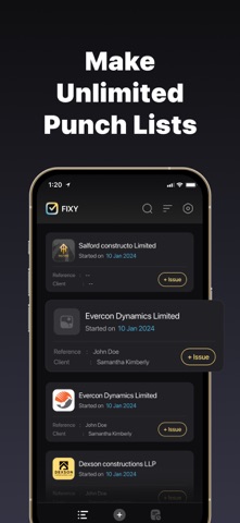 Punch List & Site Audit - Fixy screenshot