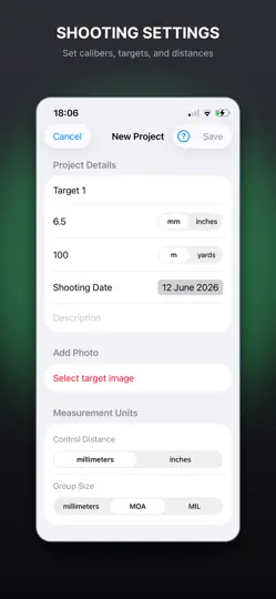Capture d'écran de ShotAnalyzerX - Target Scoring sur iPhone 2