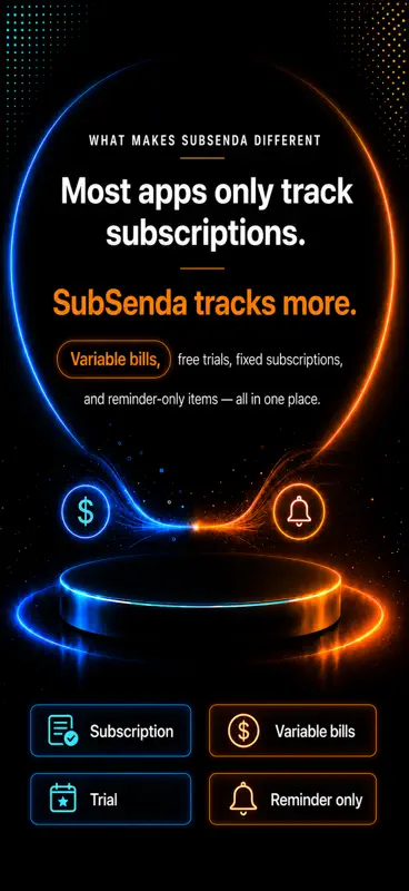 SubSenda: Subscription Tracker screenshot 3 of 9