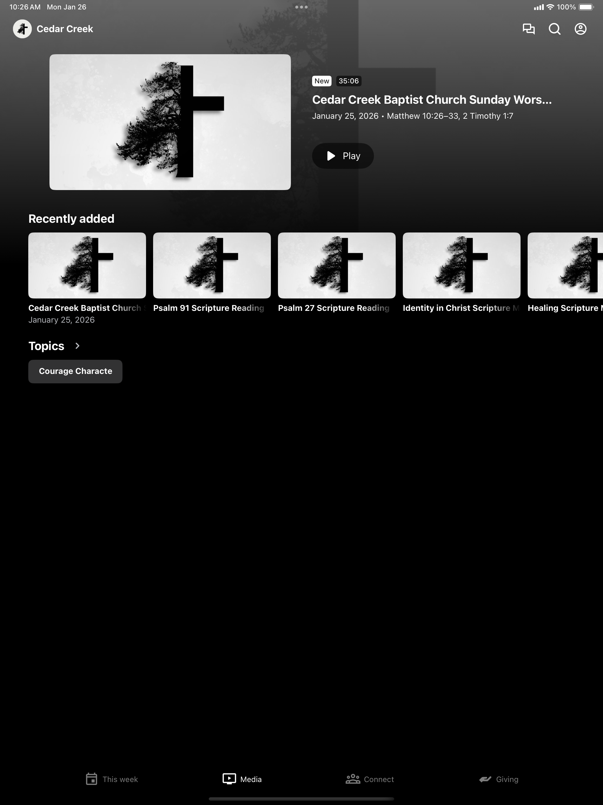 Cedar Creek Church Winder screenshot 5