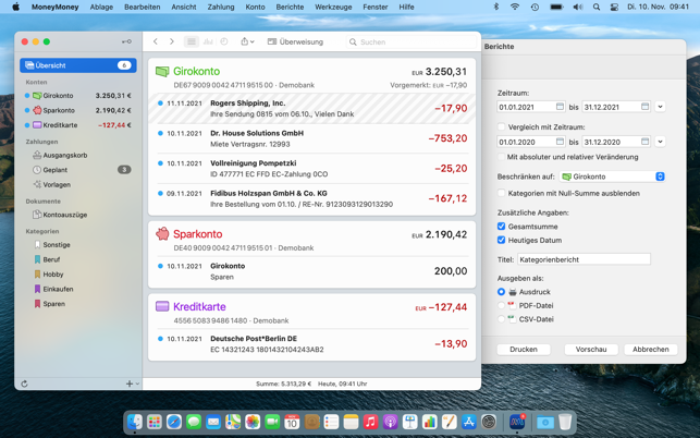 ‎MoneyMoney Screenshot