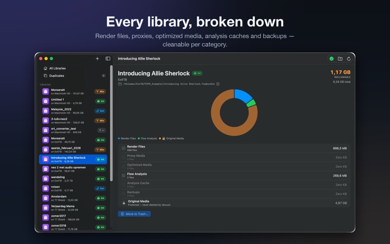 Vacuum for Final Cut Pro screenshot