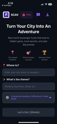 SCAV: Customer Scavenger Hunts screenshot 1