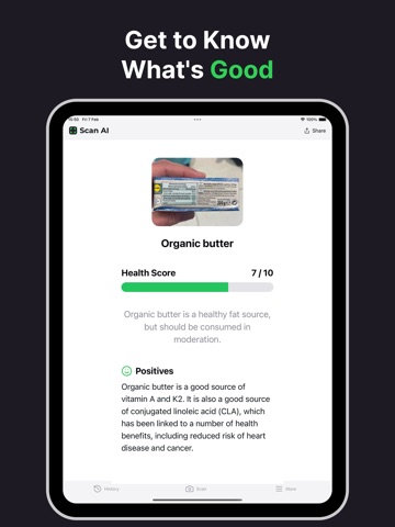 Ingredient Checker ScanAI iPad screenshot