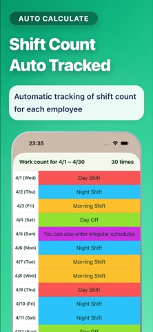 Shift management app! Screenshot 6 of 7