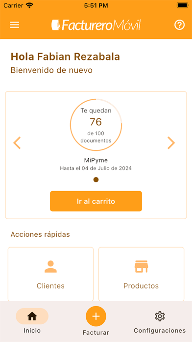 Facturero Móvil Screenshot