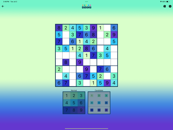 Color Sudoku Pro iPad screenshot