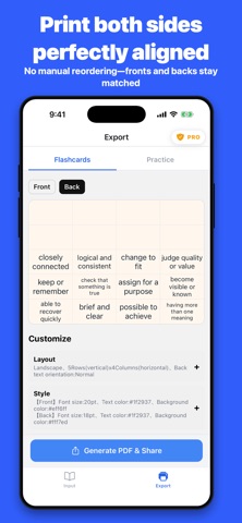Print Flashcards - FlashPrint Screenshot 2 of 7