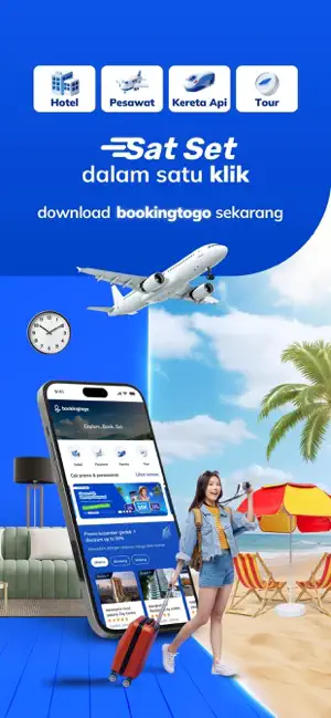 bookingtogo: Tiket & Hotel screenshot 1