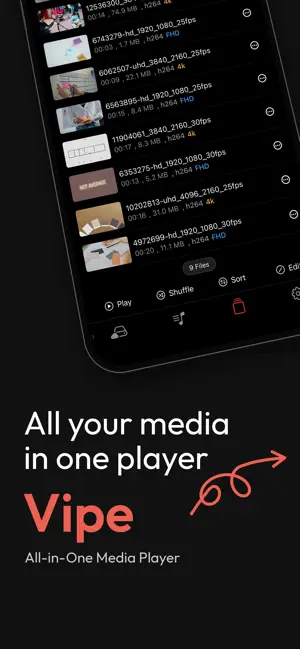 Vipe: All-in-One Video Player screenshot 1