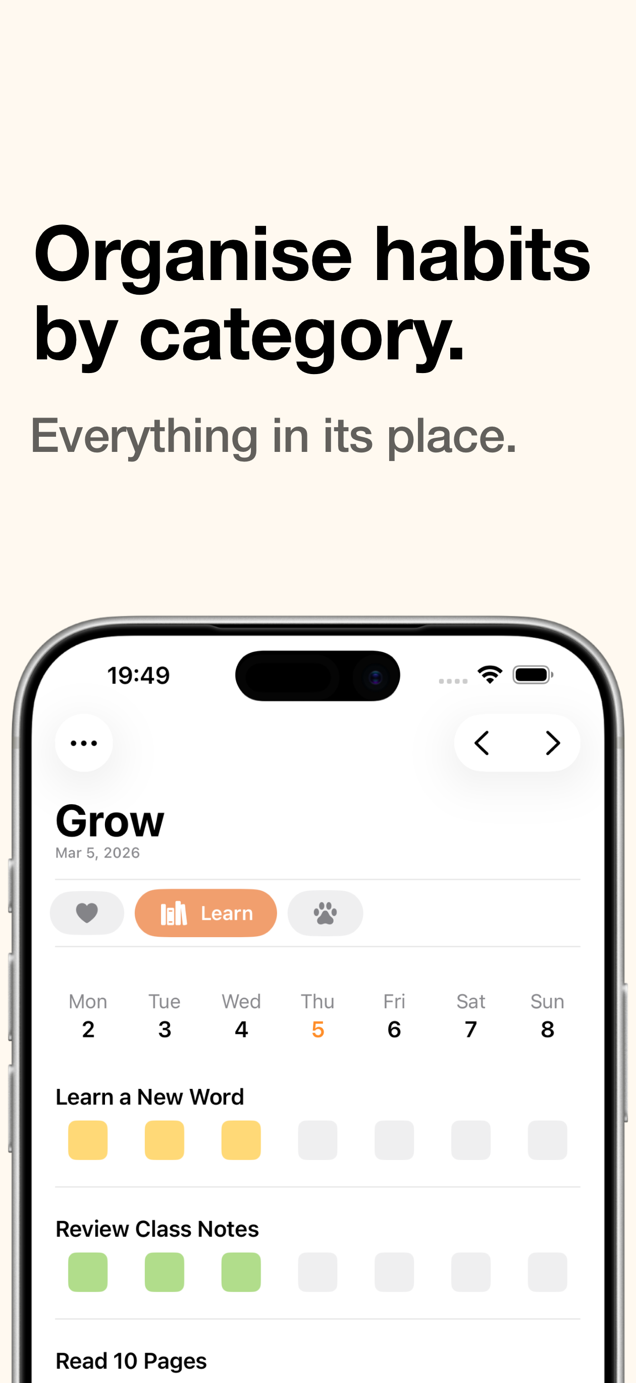 Grow - Habit Tracker