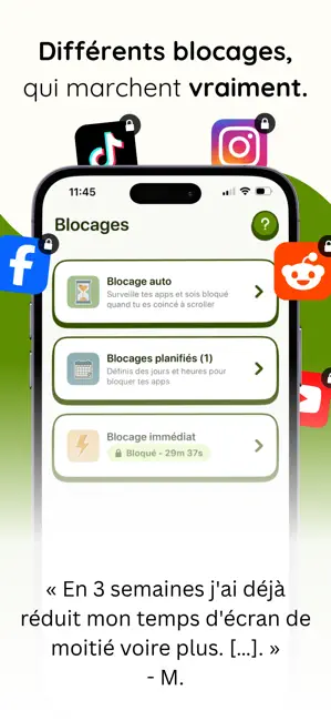 Detox - Bloqueur d'Apps iPhone screenshot 3