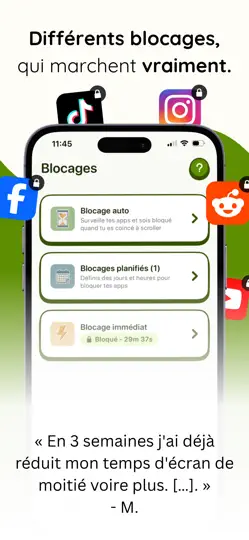 Capture d'écran de Detox - Bloqueur D'Apps sur iPhone 3