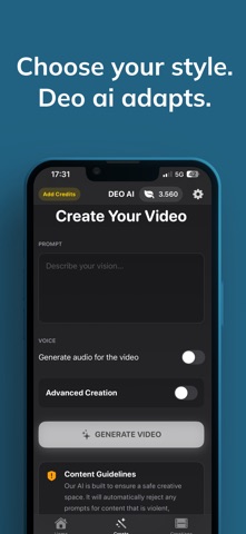 deo ai: AI视频生成器 screenshot