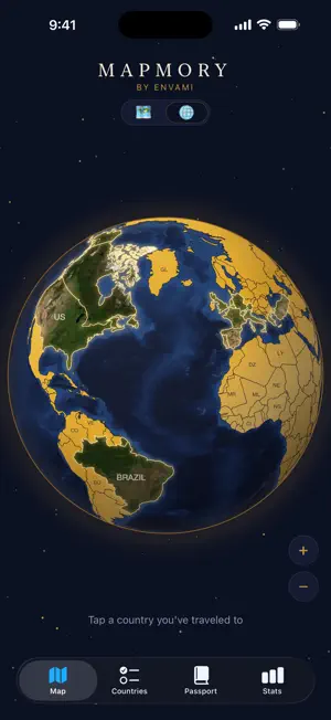 Mapmory: Travel Scratch Map screenshot 1
