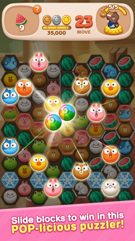 #3. LINE POP2 Puzzle -Puzzle Game (iOS) 来自: LINE Corporation