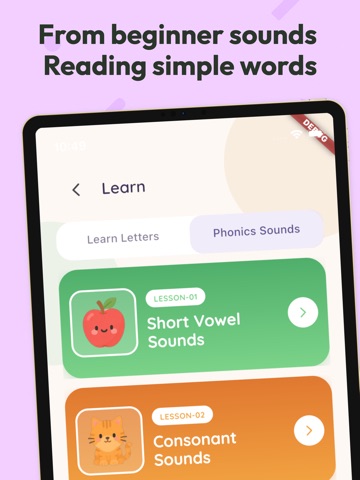 Phonics Sounds Daily iPad screenshot