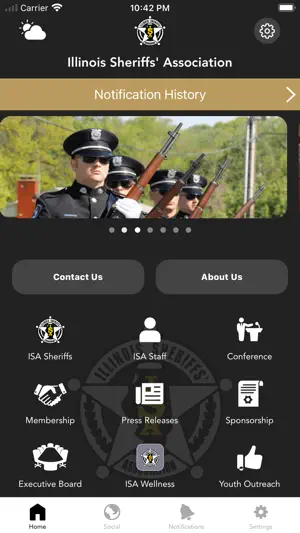Illinois Sheriffs' Association screenshot 1