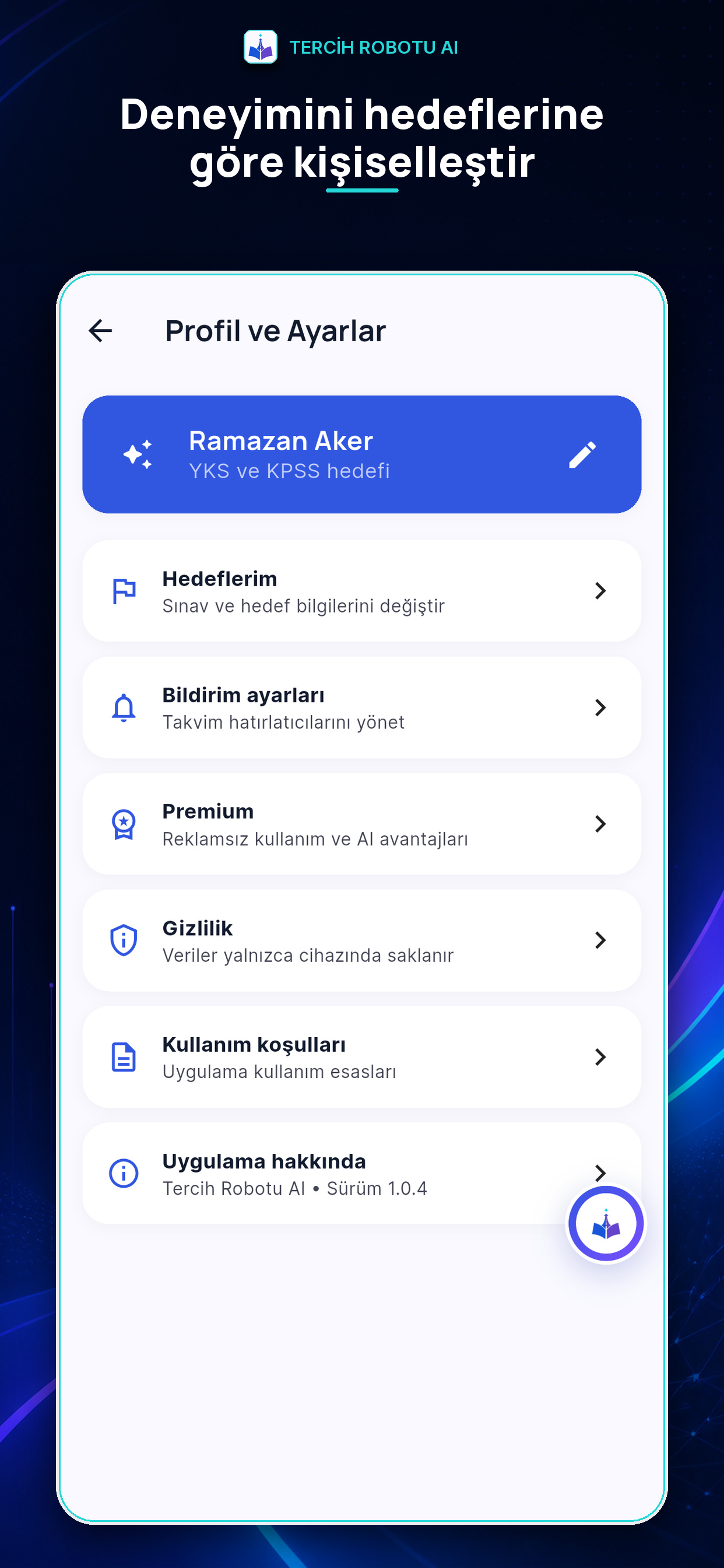 Tercih Robotu AI: YKS & KPSS screenshot 6