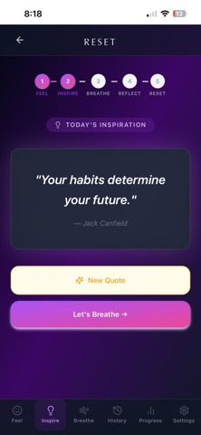 RESET: Breathe & Reflect Screenshot 1 of 4