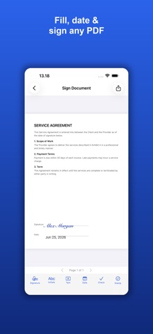 Signature Scanner: PDF Signer iPhone screenshot
