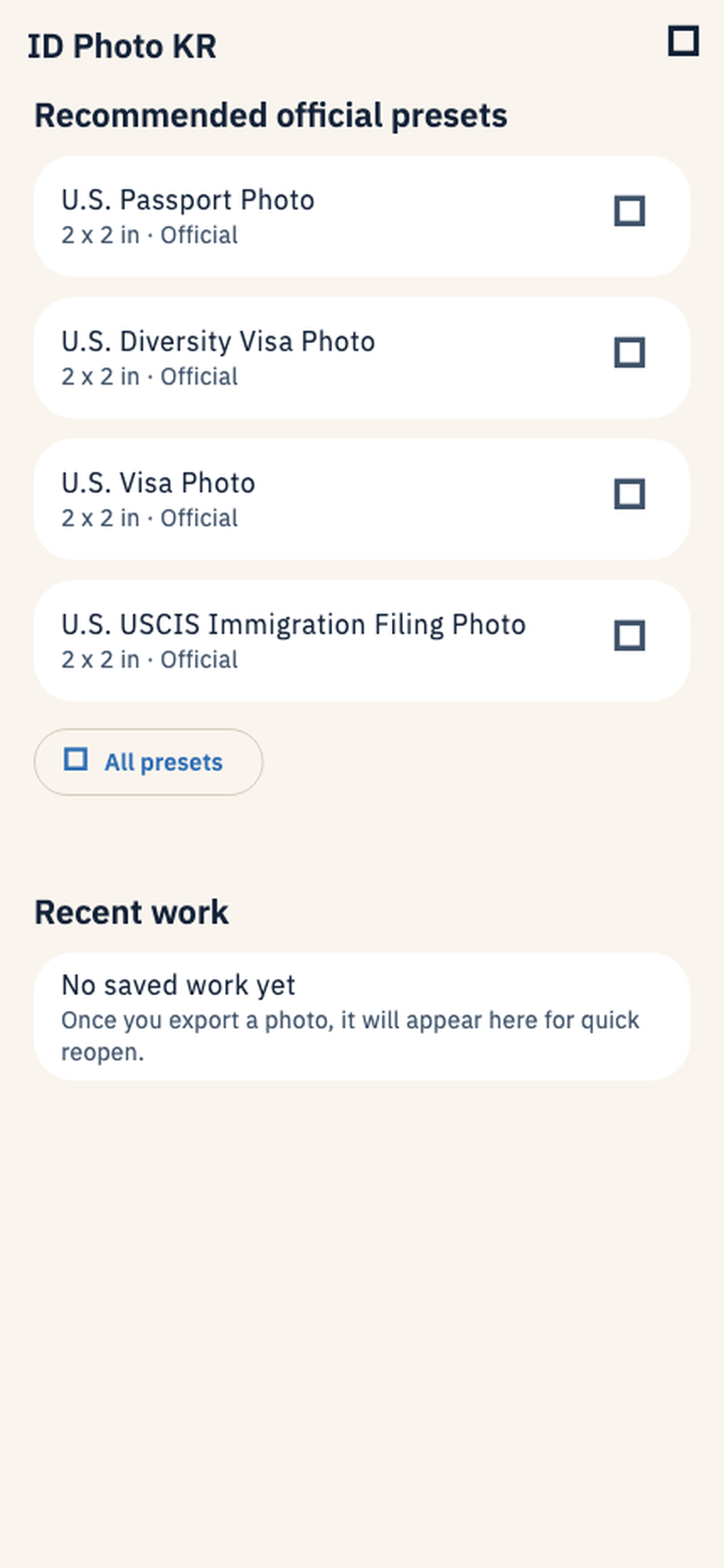 ID Photo KR screenshot 5