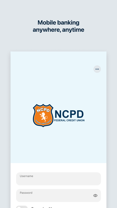 NCPD FCU Mobile iPhone screenshot